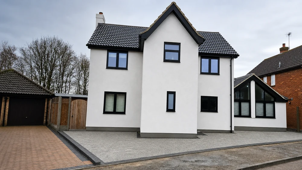 High-performance silicone render, Langdon Hills, Essex