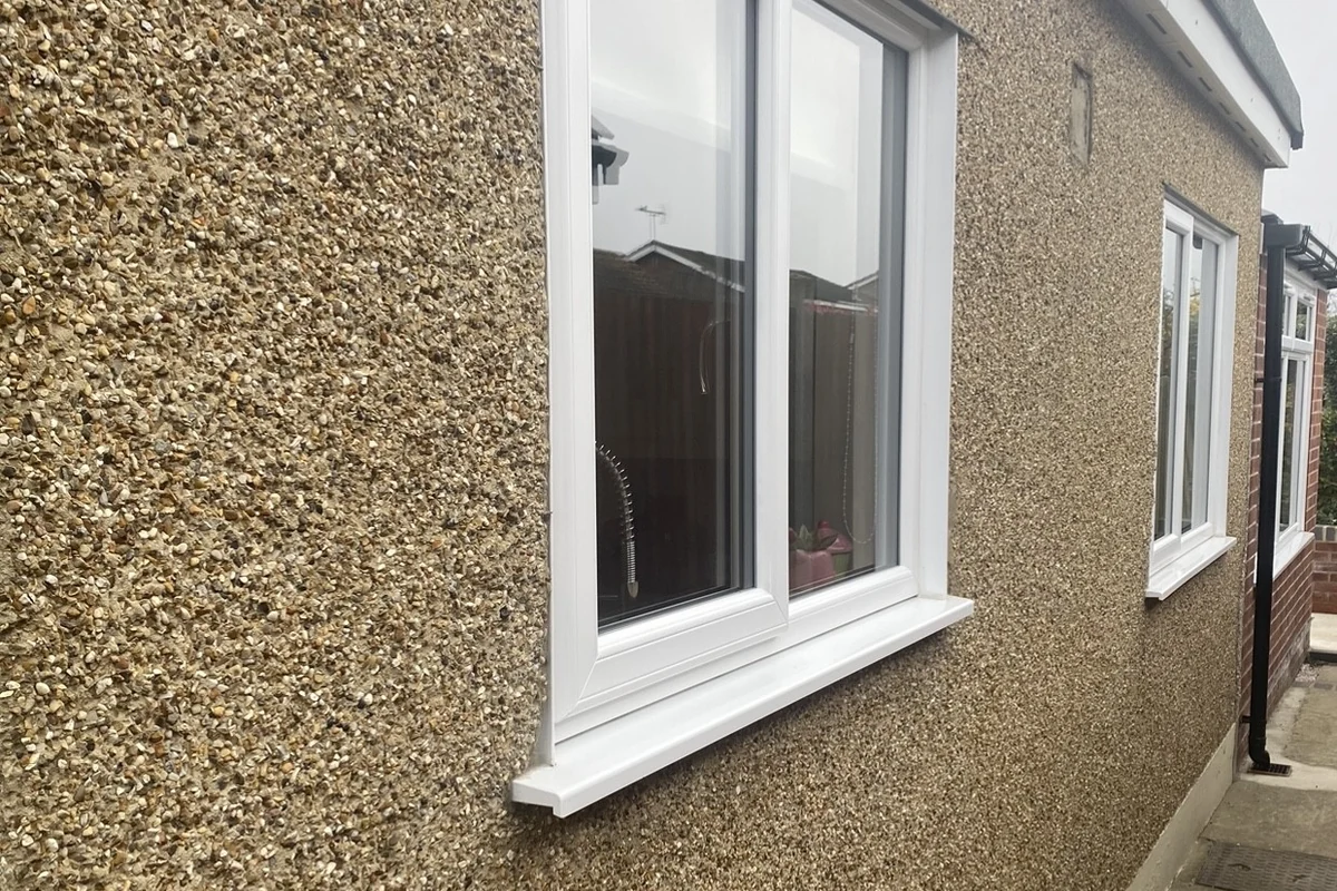 Silicone render transformation project photography in Grays, Essex