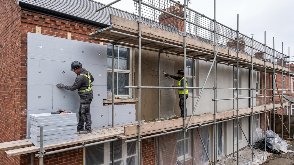 Insulated Render Systems on a UK property
