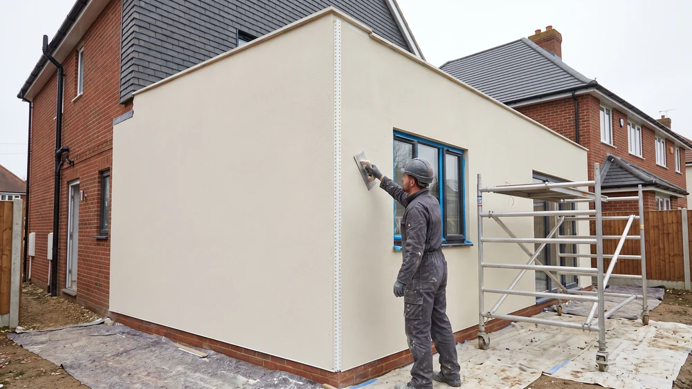 Monocouche Rendering on a UK property