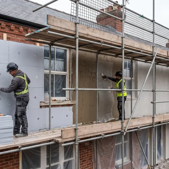 Insulated Render Systems on a UK property