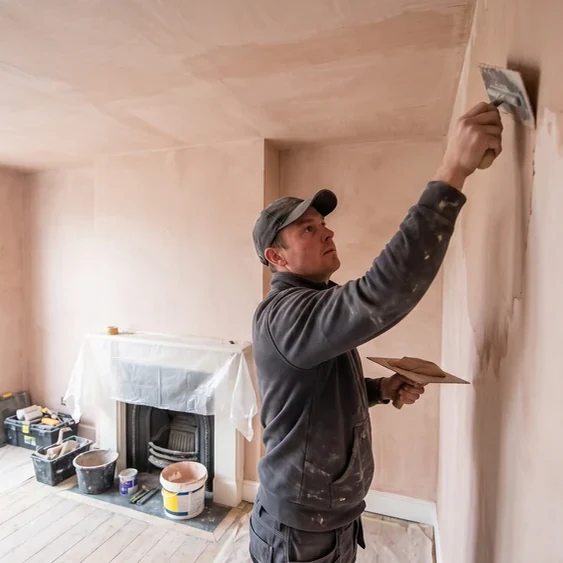 Plastering Services on a UK property