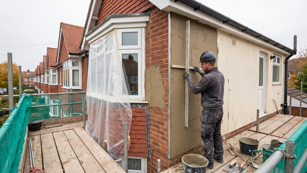 Traditional Render Systems on a UK property